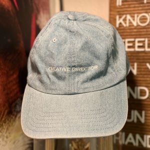 Retro 90s Urban Outfitters Blue Creative Director Baseball Hat